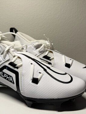 Nike Alpha Menace Pro 3 Mid Football Cleats White Size 10.5  CT6649-100